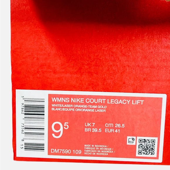 Nike Women's White & Yellow Platform Sneakers - Picture 13 of 13